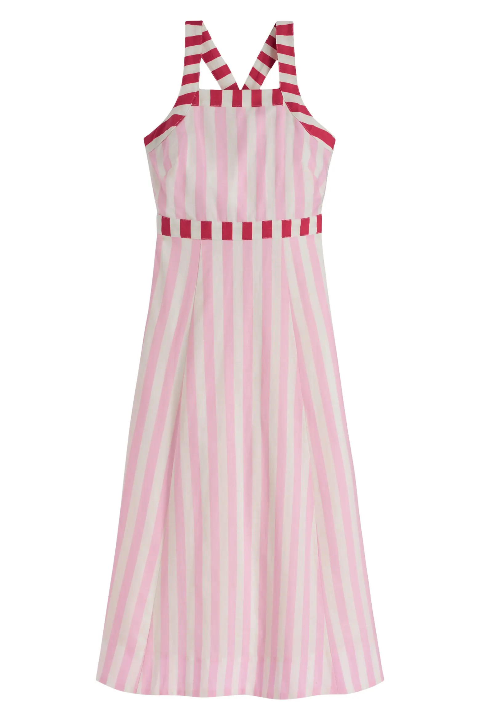Cross Back Linen Blend Dress (Women) | Nordstrom | Nordstrom