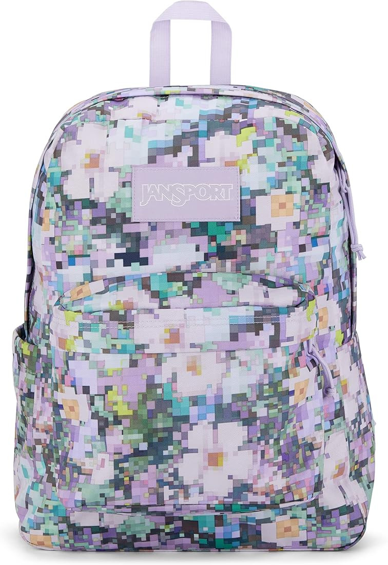 JanSport Unisex's Superbreak Plus Backpack, 8 Bit Floral, One Size | Amazon (US)