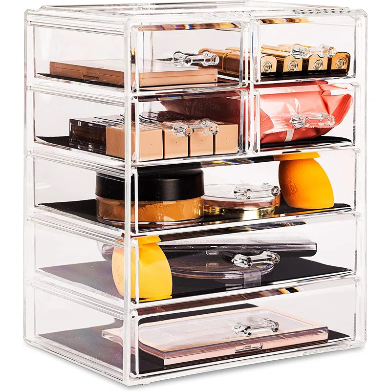 Sorbus 7 Drawers Acrylic Makeup and Jewelry Cosmetics Organizer | Wayfair North America