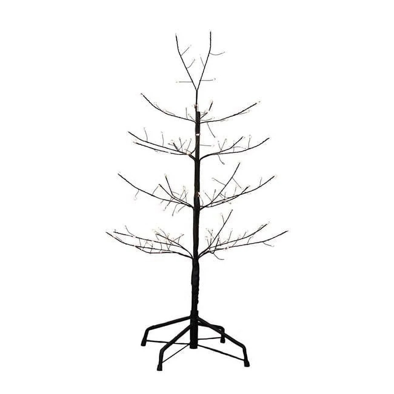 3 ft. Black Twig Tree with Warm White Cool Twinkle Lights | Walmart (US)