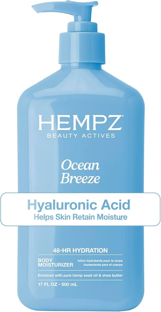 Hempz Body Lotion - Ocean Breeze Limited Edition Daily Moisturizing Cream, Shea Butter, Aloe, Bod... | Amazon (US)