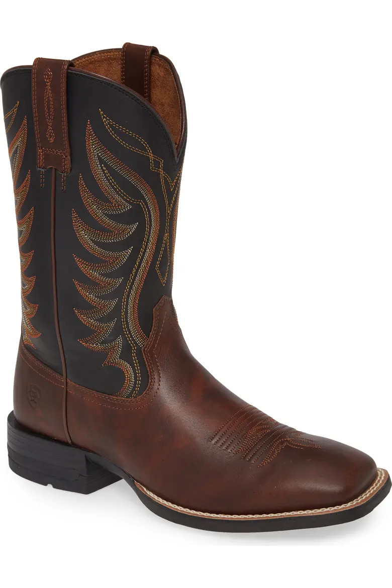 Ariat Ranch Work Cowboy Boot in Sorrel Crunch/Army Green at Nordstrom, Size 8 | Nordstrom