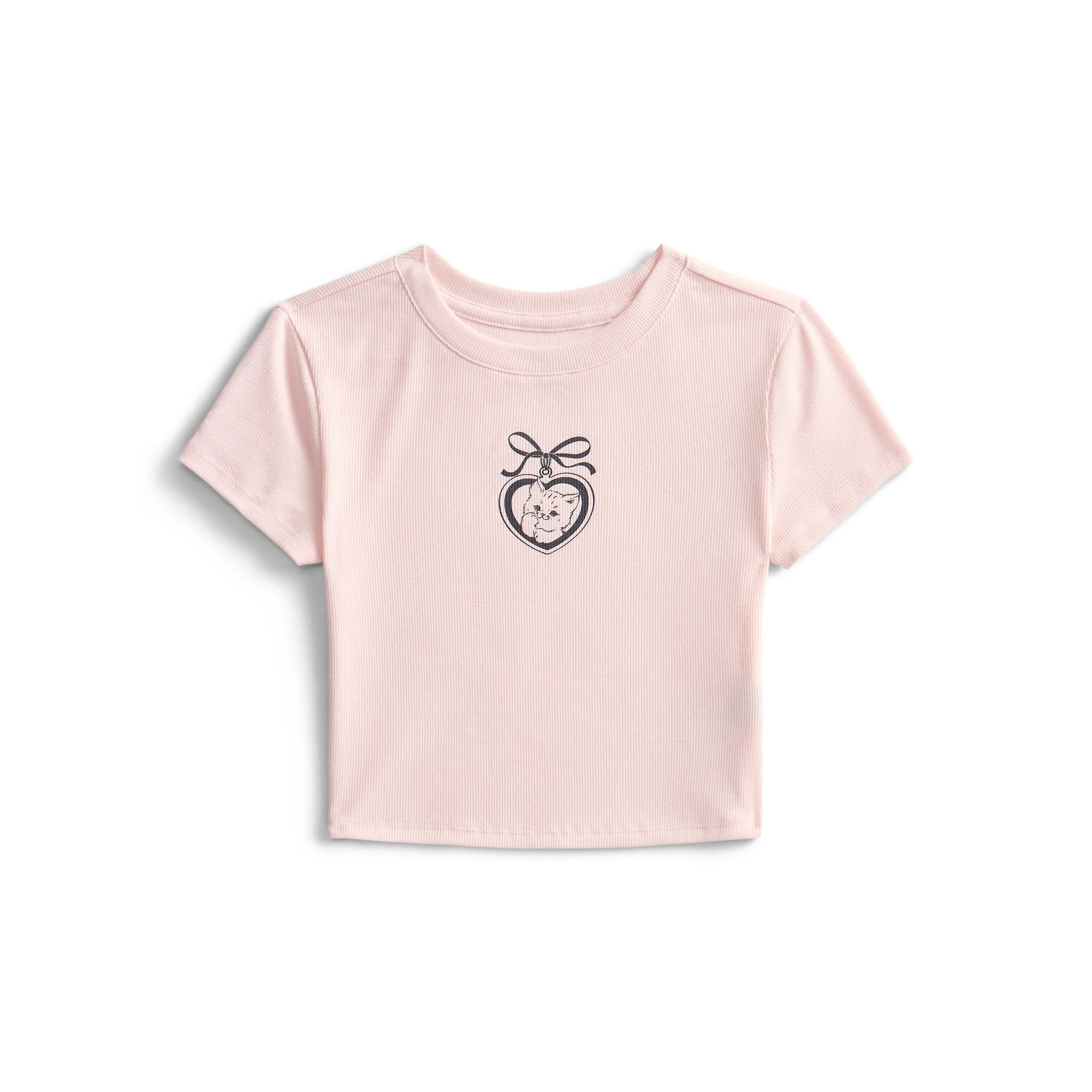 Weekend Academy Girls Graphic Baby Tee with Short Sleeves, Sizes 4-18 | Walmart (US)