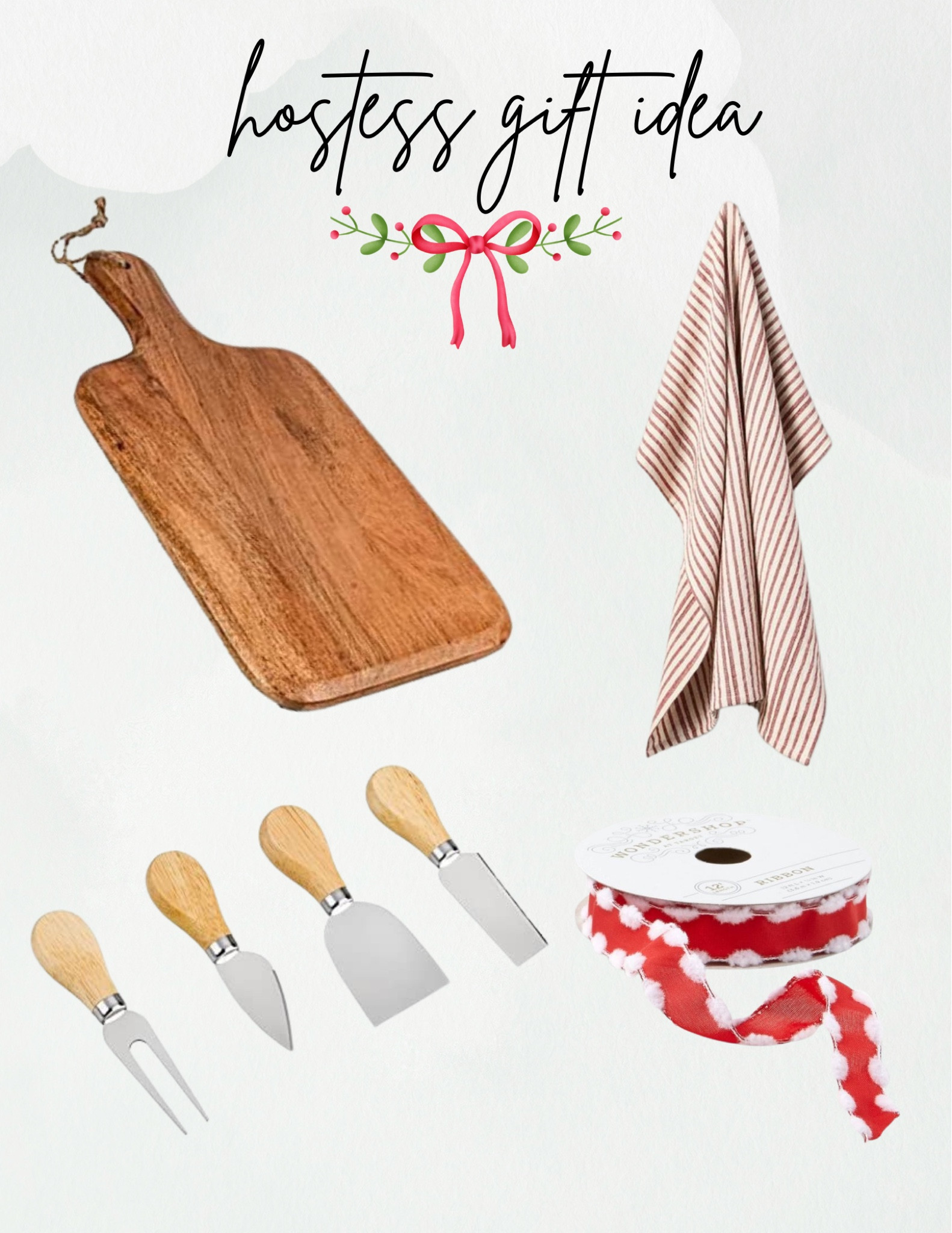 Hostess gift idea, affordable gift idea. I would layer the items and tie with a bow! Total items equal $30 including the ribbon 

#LTKHoliday #LTKhome #LTKGiftGuide