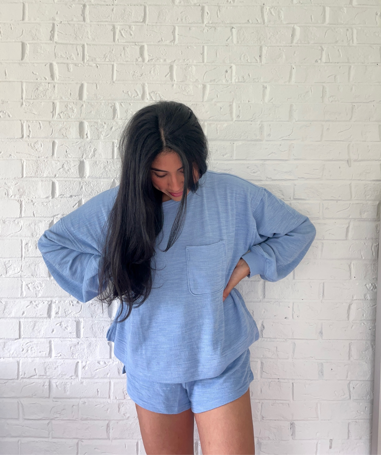 Comfy knit lounge set! It’s so soft and stretchy. I’m wearing a size M and it fits perfect! Slightly oversized💗

#LTKfamily #LTKfindsunder50 #LTKsalealert