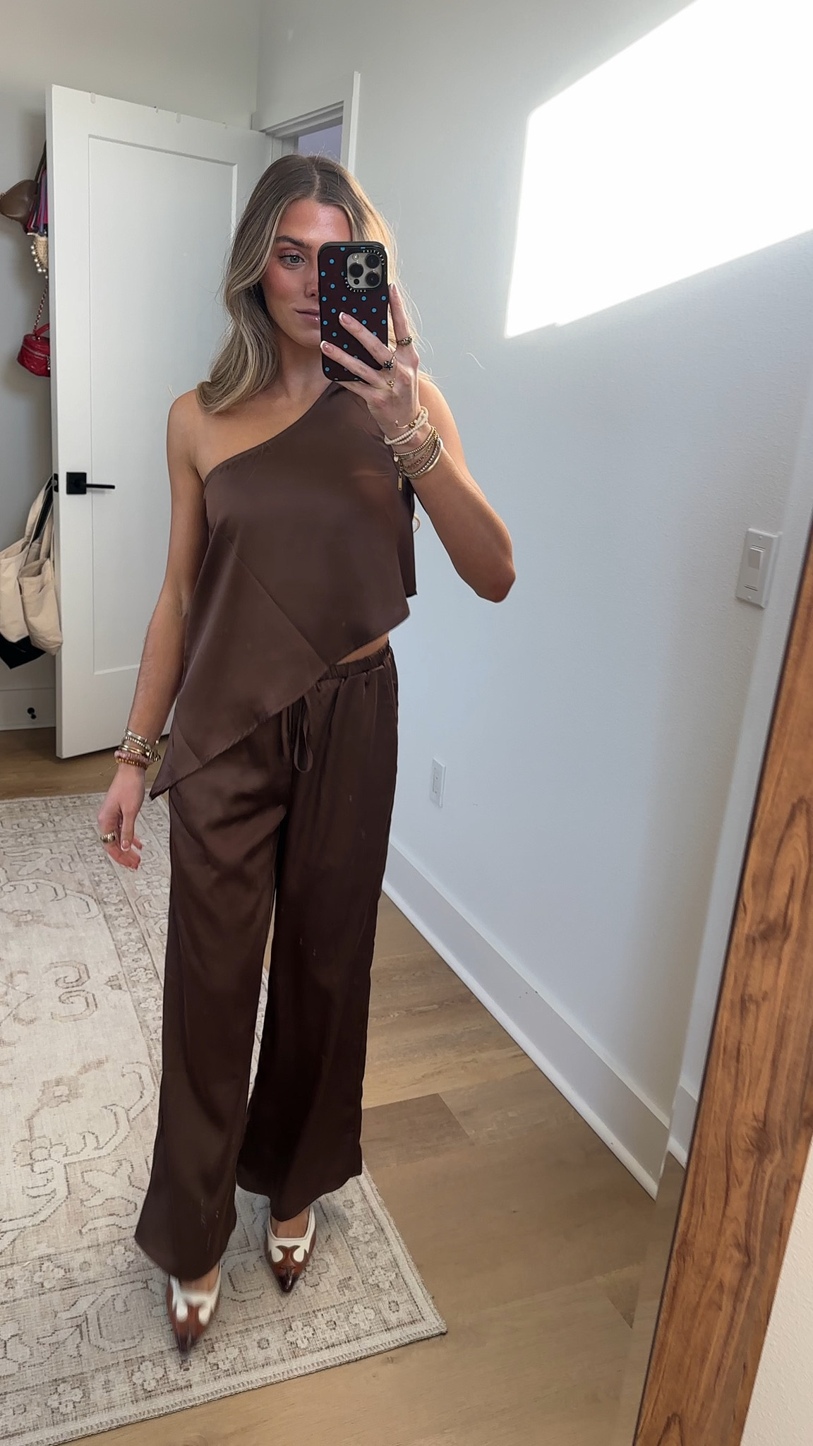 @shop12thtribe size XS pants and top my code is SLOANEV10. 
Chic never looked this easy. The Estelle Espresso Top with a one shoulder neckline and asymmetrical silhouette is made to move with you. Pair with the matching Estelle Espresso Pants for a head-turning set, or style solo with a tank or tee for elevated off-duty vibes. Chic never looked this easy. The Estelle Satin Pant flows with a wide-leg silhouette in rich espresso satin—made to move with you.Pair it with the matching Estelle Espresso One Shoulder Top for a head-turning set, or style solo with a tank or tee for elevated off-duty vibes

#LTKootd #LTKSeasonal #LTKSaleAlert