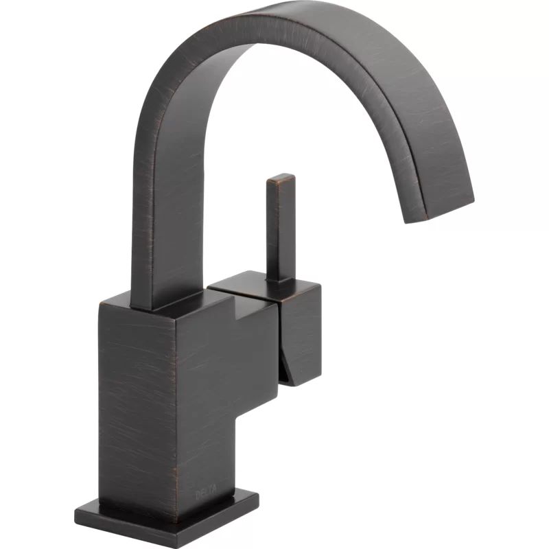 Venetian Bronze Vero Single Hole Bathroom Faucet with Drain Assembly (Part number: 553LF-RB) | Wayfair North America