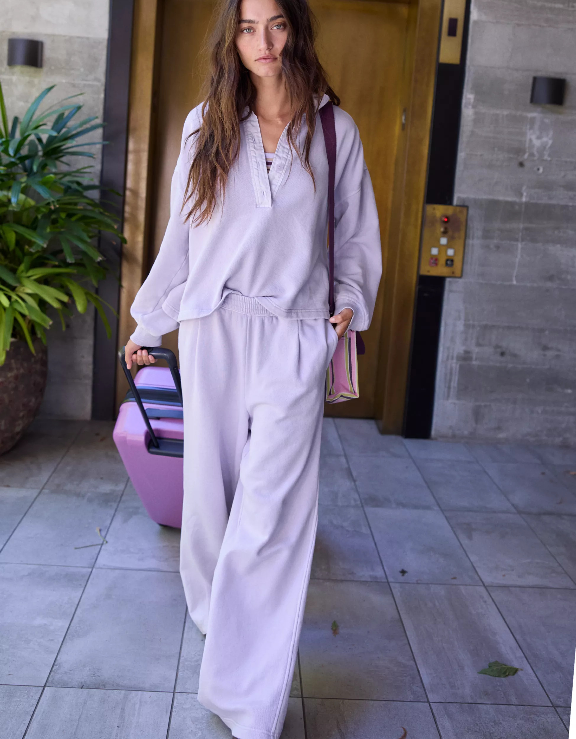 Aerie First Class Fleece Trouser | American Eagle Outfitters (US & CA)