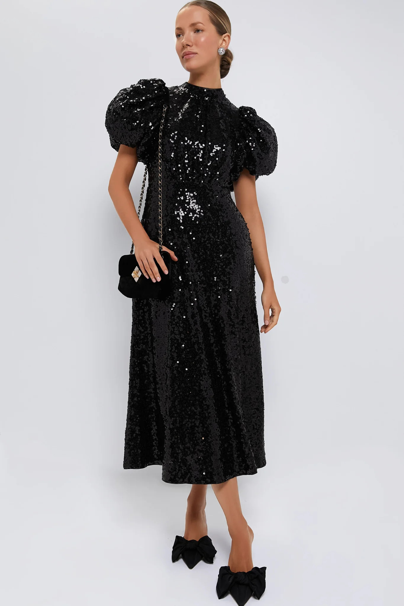 Black Sequin Perris Dress | Tuckernuck (US)