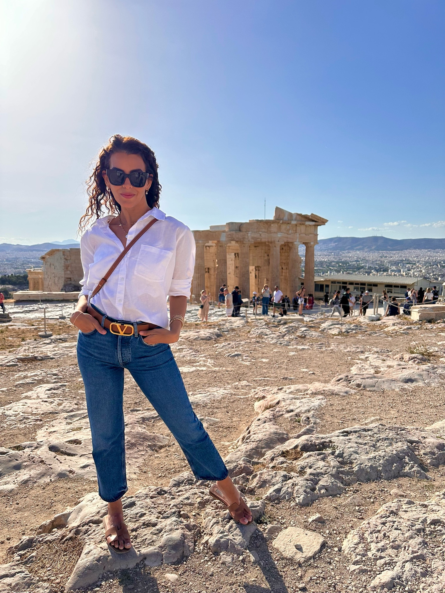 Sizes in Shirt. 25 in Agolde jeans. 85cm in Maison  Valentino belt. Shoes are tts. Lipstick is 320 hush hush

#LTKSeasonal #LTKtravel #LTKU