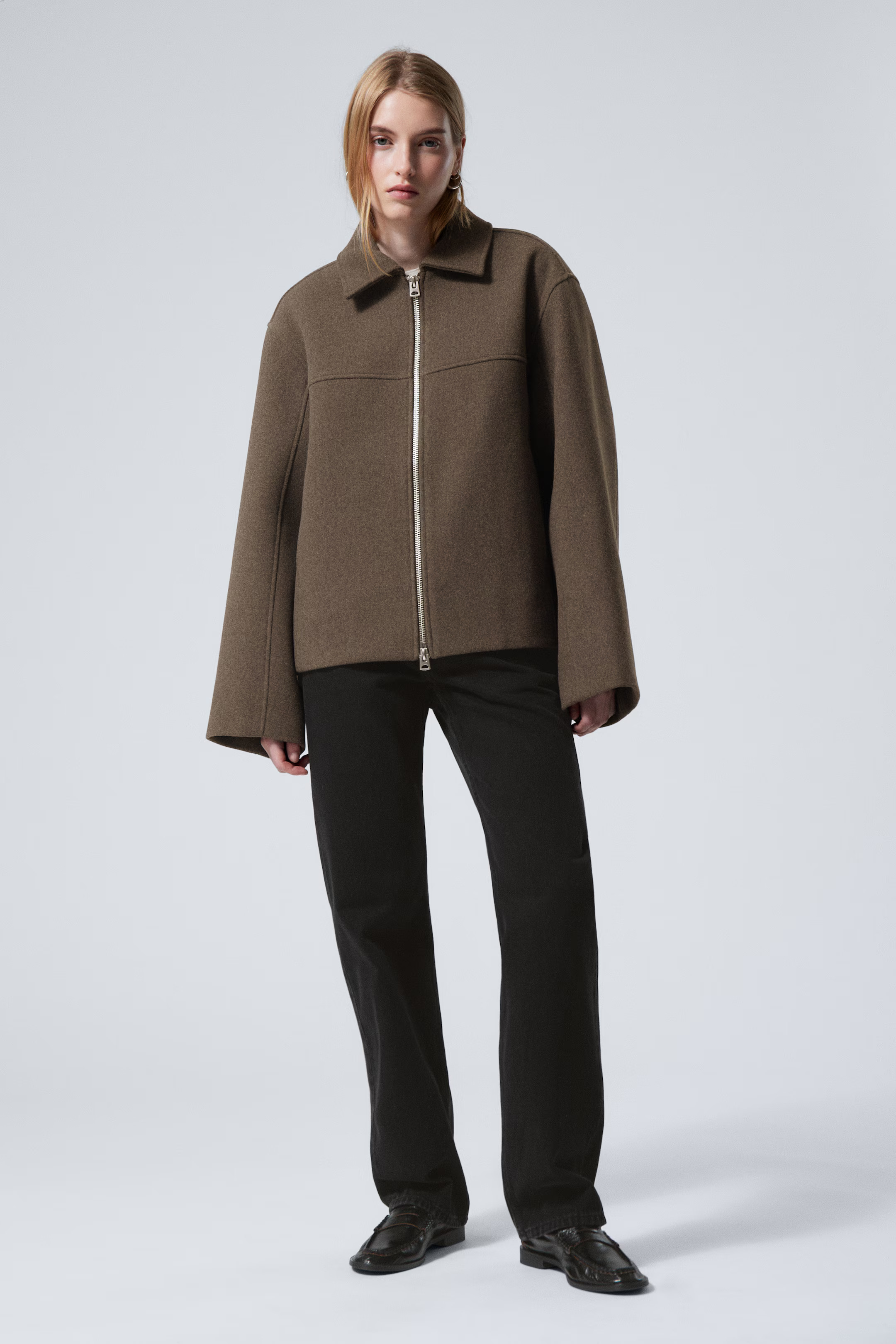 Short Wool Blend Jacket | H&M (UK, MY, IN, SG, PH, TW, HK)