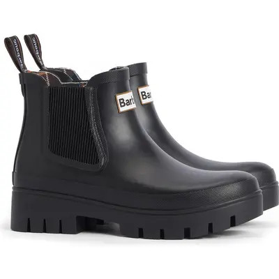 Barbour Halton Waterproof Chelsea Rain Boot in Olive Green/Black at Nordstrom, Size 10 | Nordstrom