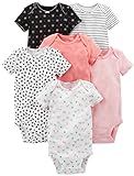 Simple Joys by Carter's Baby Girls' Short-Sleeve Bodysuit, Pack of 6 | Amazon (US)