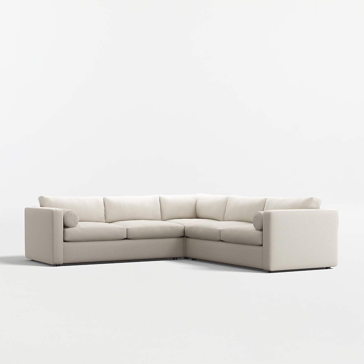 Aris 3-Piece L-Shaped Sectional Sofa + Reviews | Crate & Barrel | Crate & Barrel