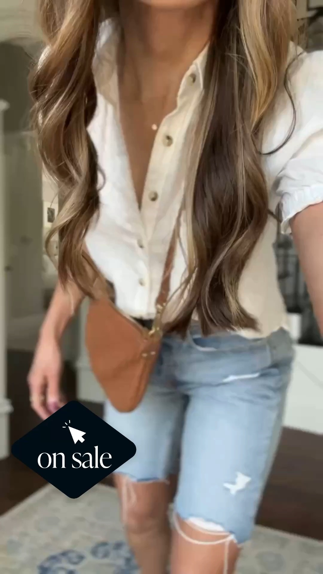 @Anthropologie top & shoes (top out of stock but linked similar, use code MERRICK20 for 20% off) 
@Target shorts on sale
@Quince handbag

#LTKgrwm #LTKootd