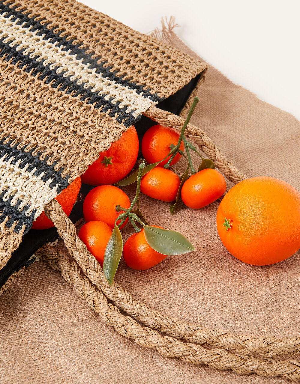 Double Stripe Beach Shopper Bag | Accessorize (Global)