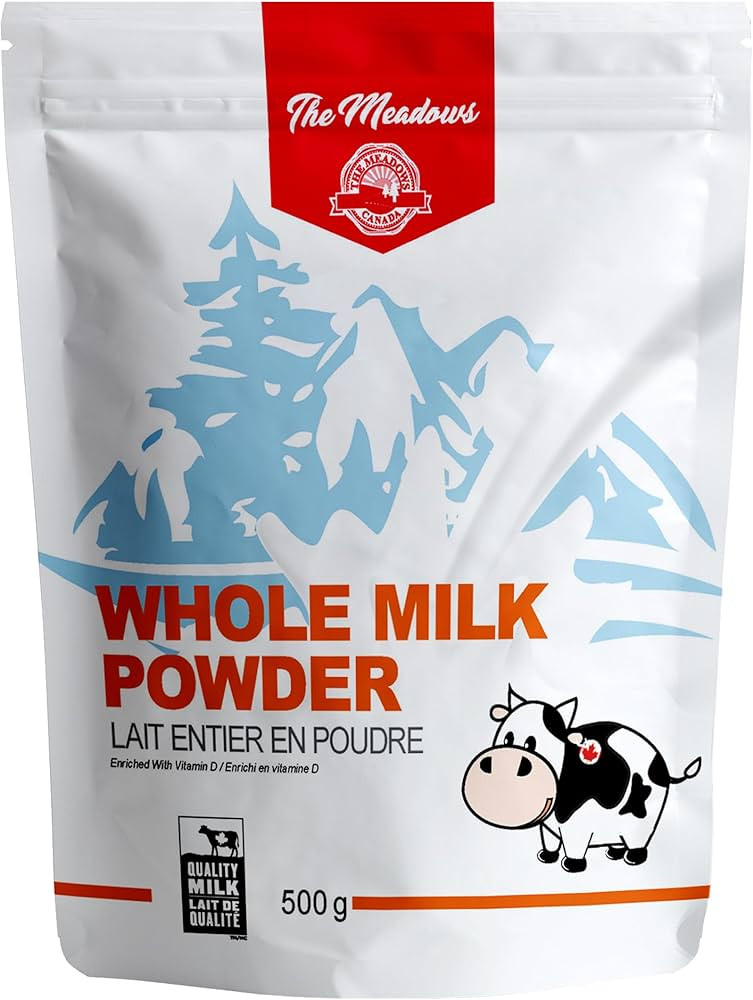 The Meadows Whole Milk Powder, rBGH and rBST Free, Antibiotic Free, Product of Canada 500g | Amazon (CA)