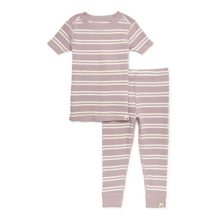 easy-peasy Toddler Unisex Short Sleeve Top and Pants Pajama Set, 2-Piece, Sizes 12M-5T | Walmart (US)