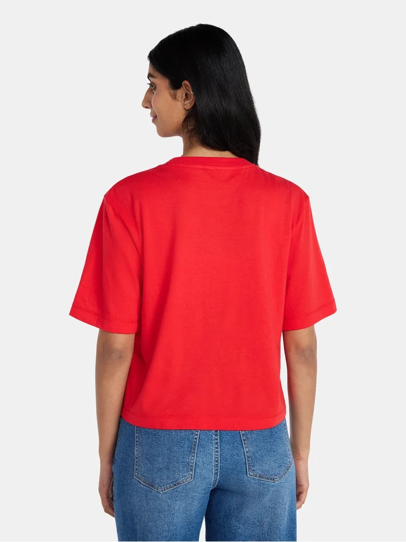 Coca-Cola Women's Boxy Graphic Skimmer Tee, Sizes XXS-XXL | Walmart (US)