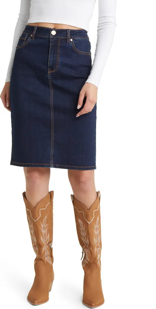 1822 Denim High Waist Denim Skirt | Nordstrom | Nordstrom