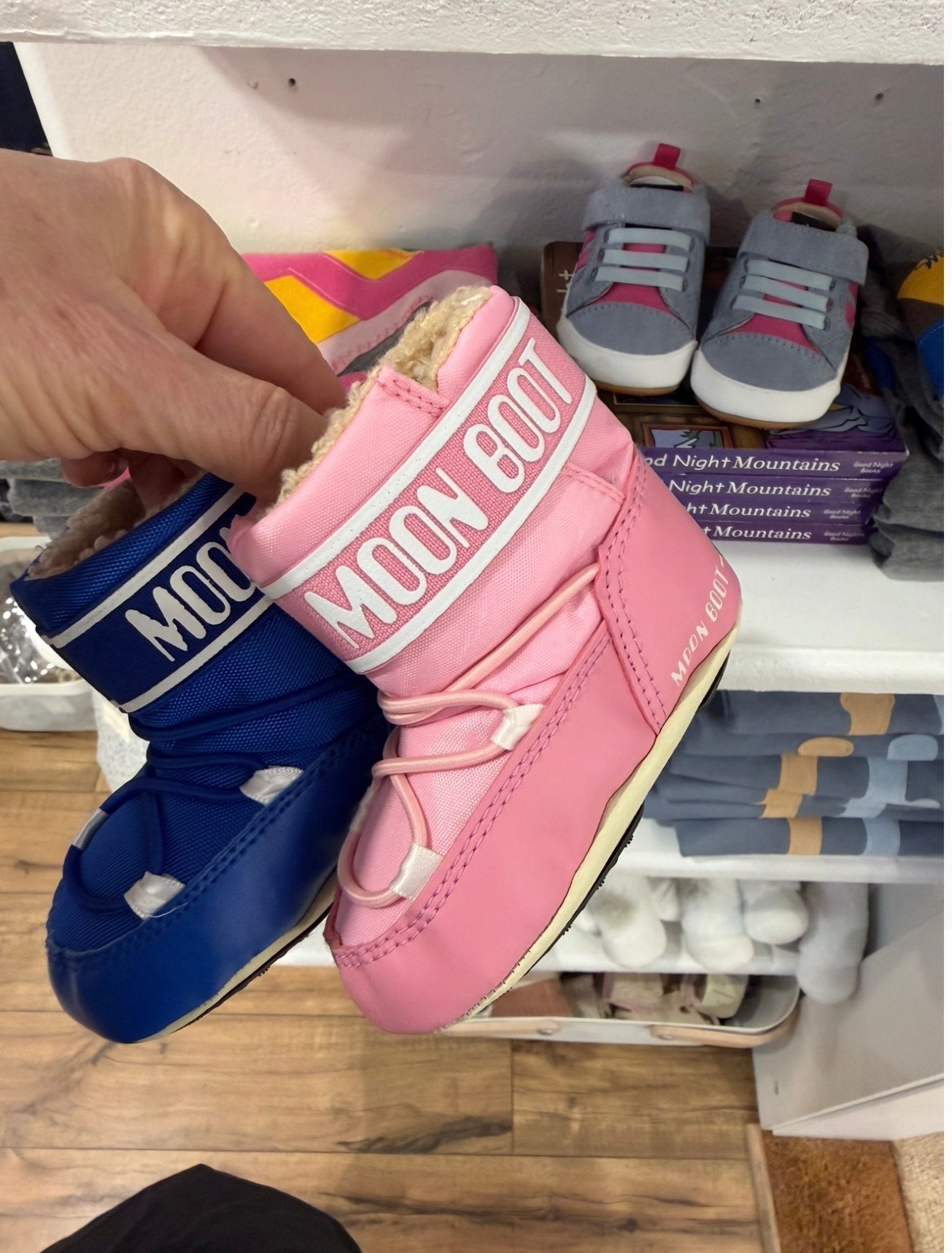 Couldn’t resist. Bought for the grandbaby. Tiny moon boots 

#LTKBaby