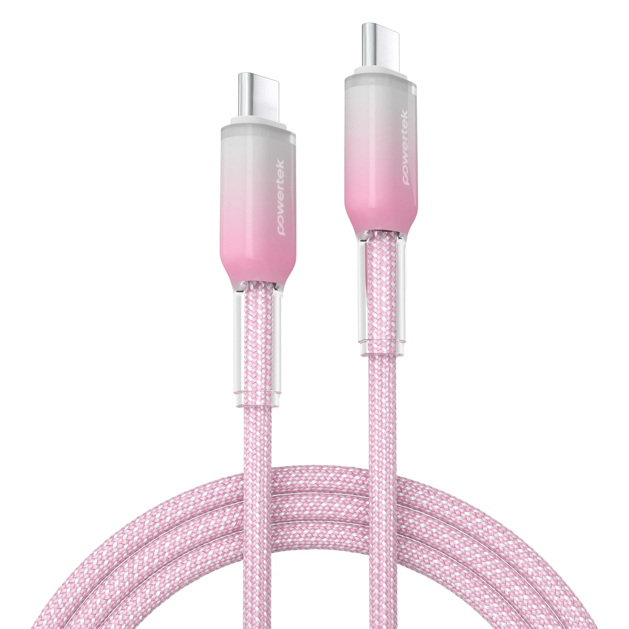 Powertek Frosty USB-C to USB-C Fast Charging Cable, 6 ft, Pink - Walmart.com | Walmart (US)