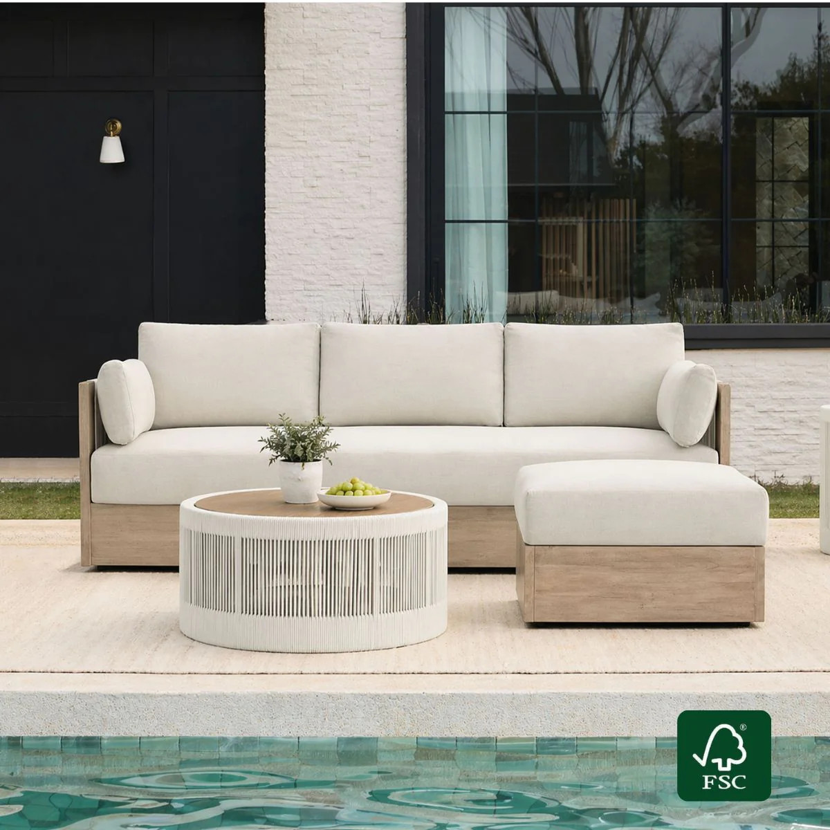 Clover Outdoor Sofa | Resort Luxury Patio Set | Chita