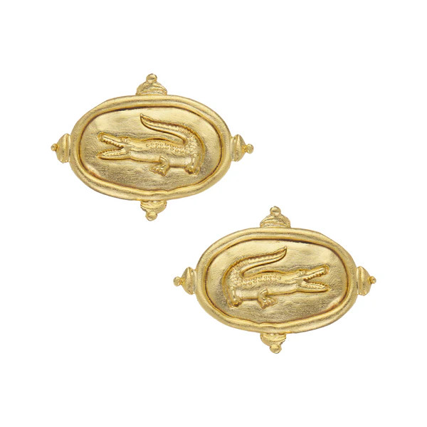 Alligator Intaglio Studs | Susan Shaw