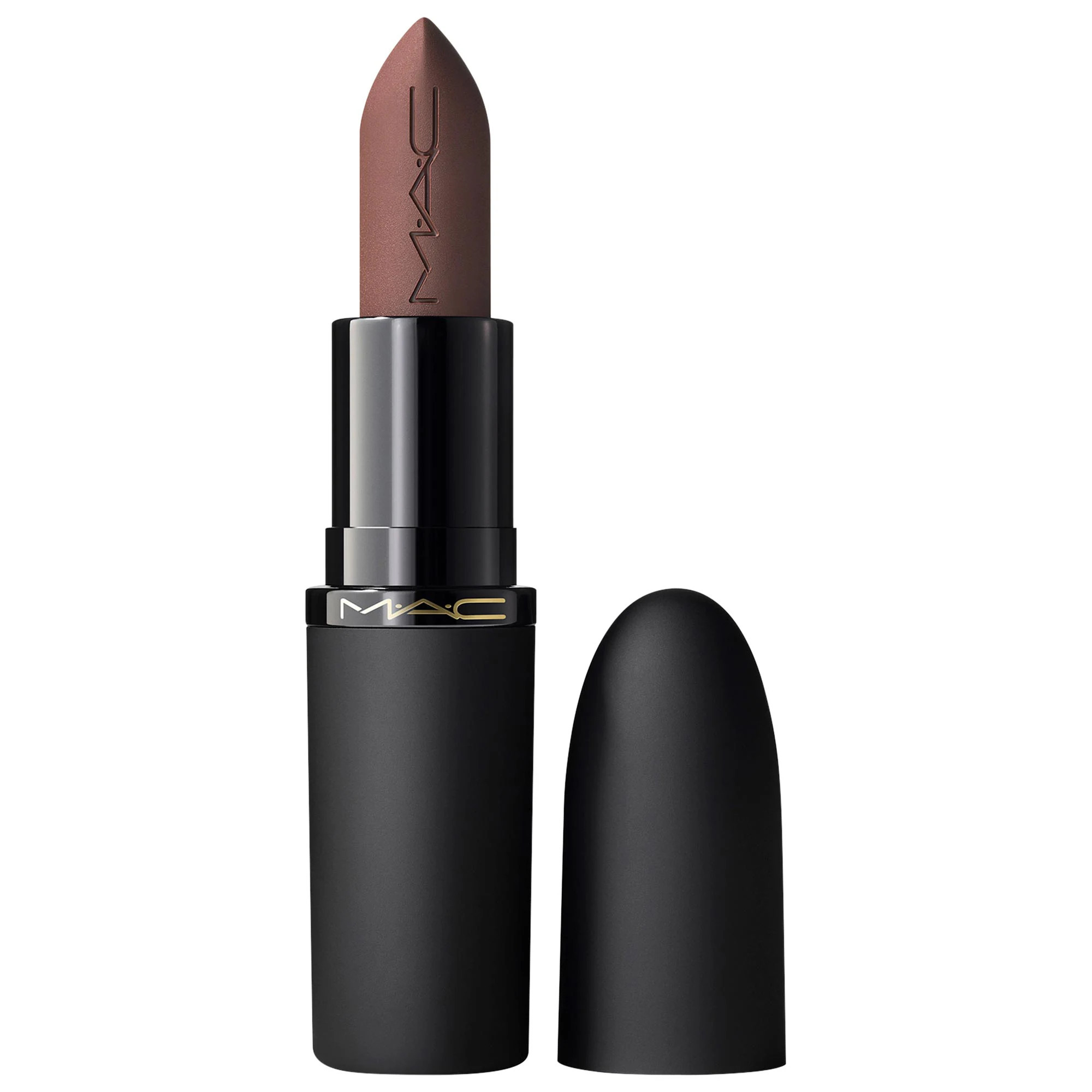 MAC Cosmetics Powder Kiss Soft-Focus 10HR Longwear Hazy Matte Lipstick Good For You 0.10 oz/3 g | Sephora (CA)