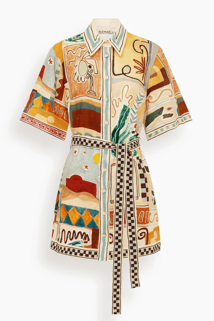 Michelle Mini Dress in Multi | Hampden Clothing