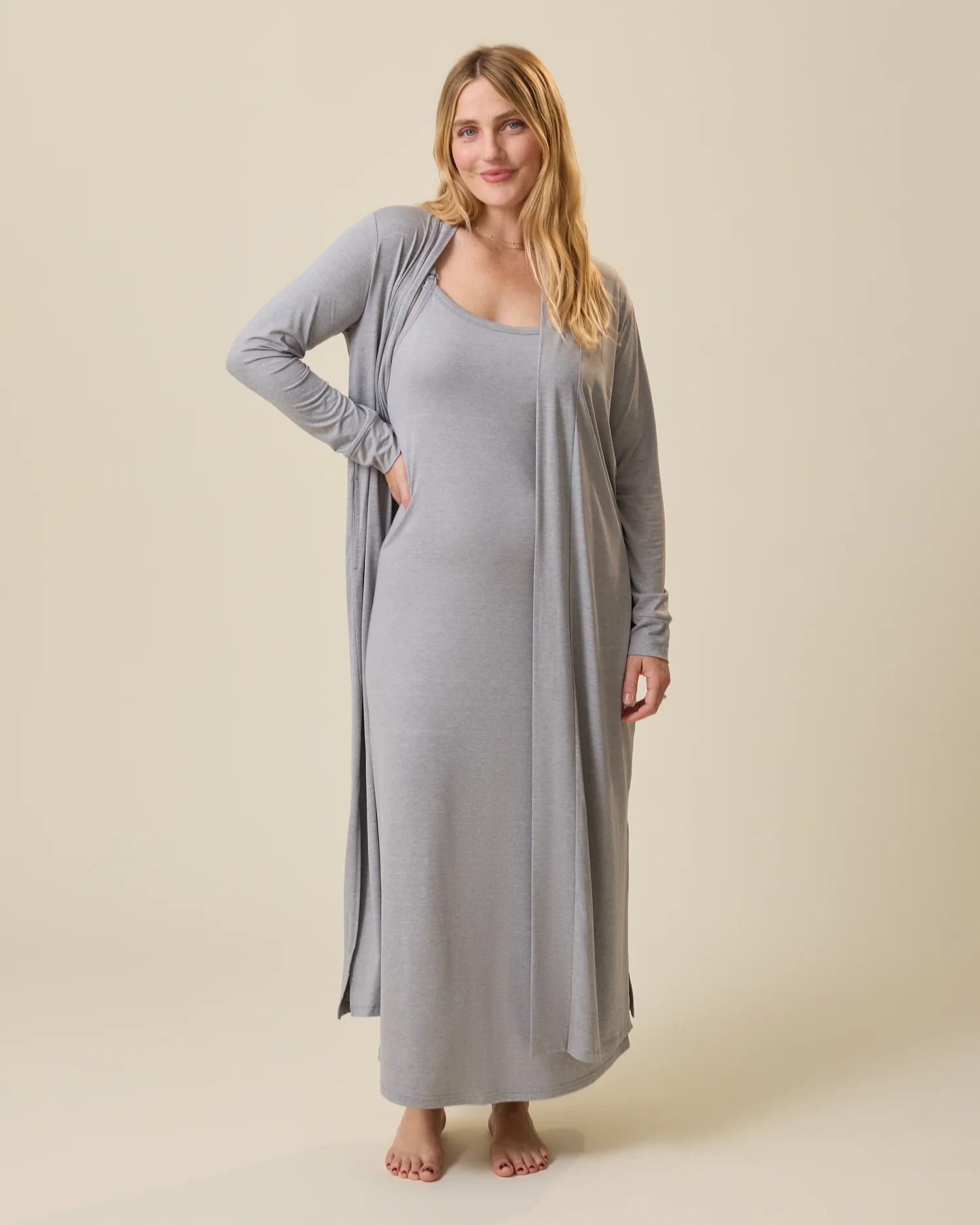 The Sunday Lounge Duster | Grey Heather - Kindred Bravely | Kindred Bravely