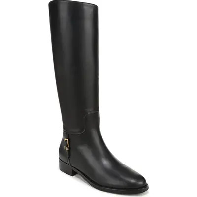 Veronica Beard Arabelle Riding Boot in Black Leather at Nordstrom, Size 6 | Nordstrom
