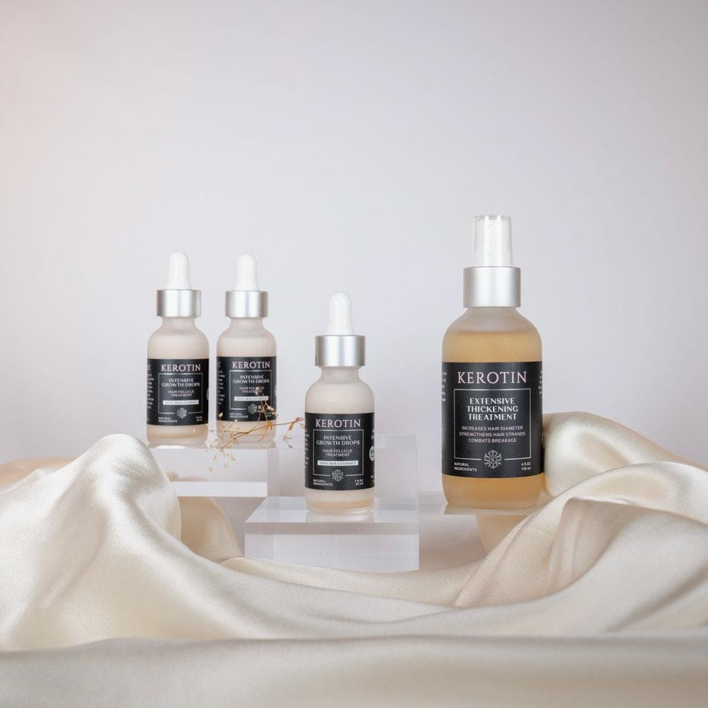 Intensive Hair Growth Drops - 3 Month + Free Gift | Kerotin