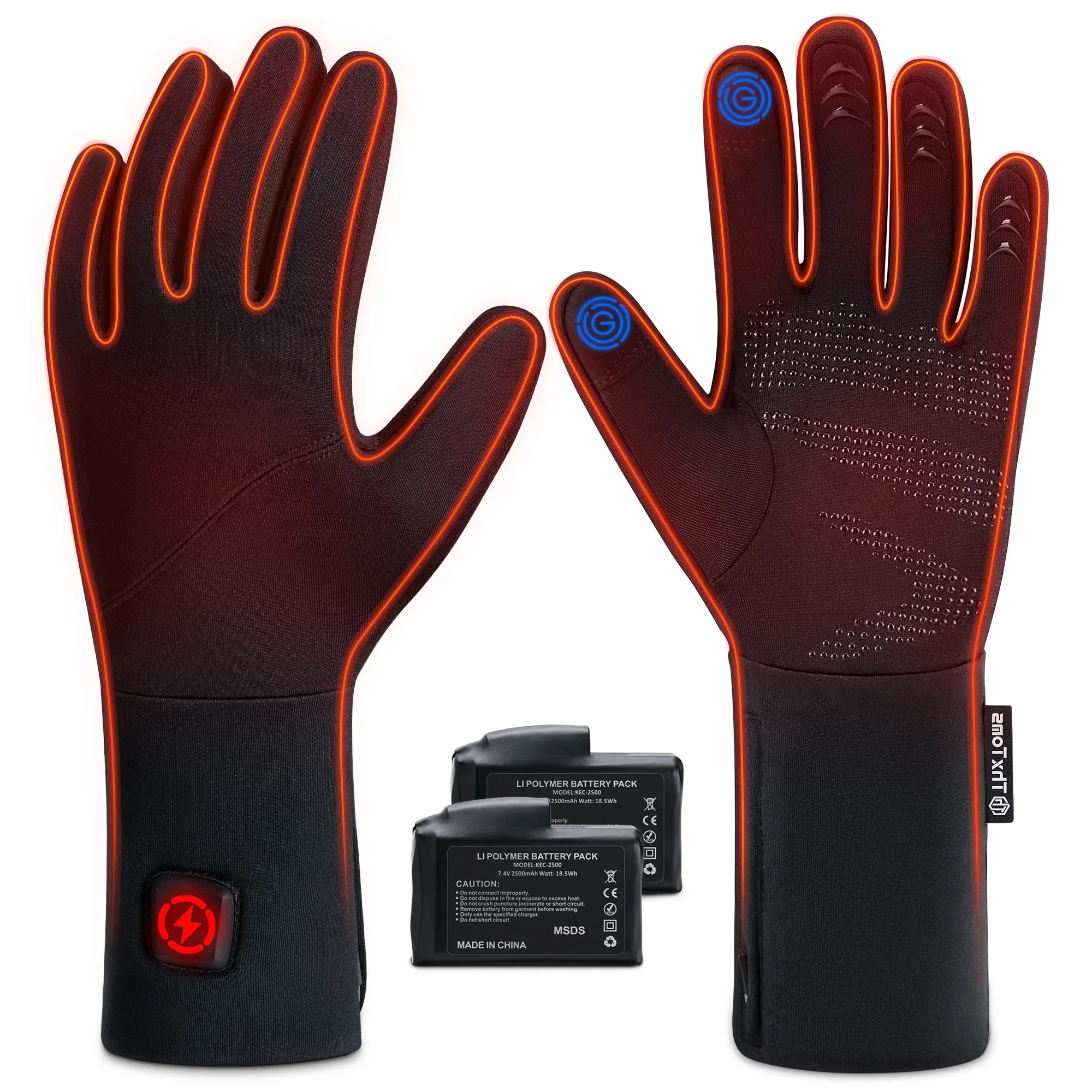 ThxToms Upgraded Heated Glove Liners for Men Women, Rechargeable Battery Electric Thin Heating Gl... | Walmart (US)
