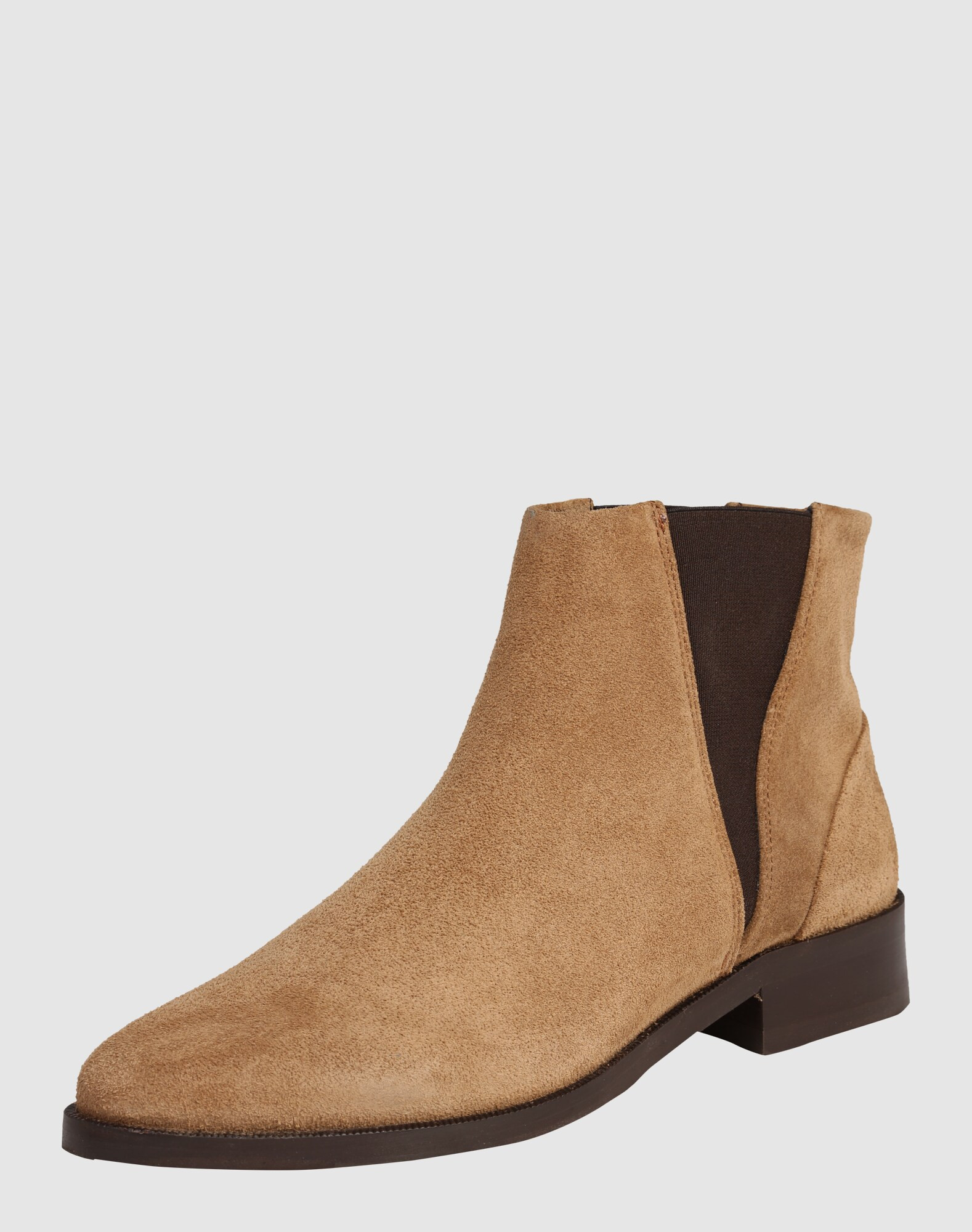 ROYAL REPUBLIQ Stiefelette aus Veloursleder in beige | ABOUT YOU DE