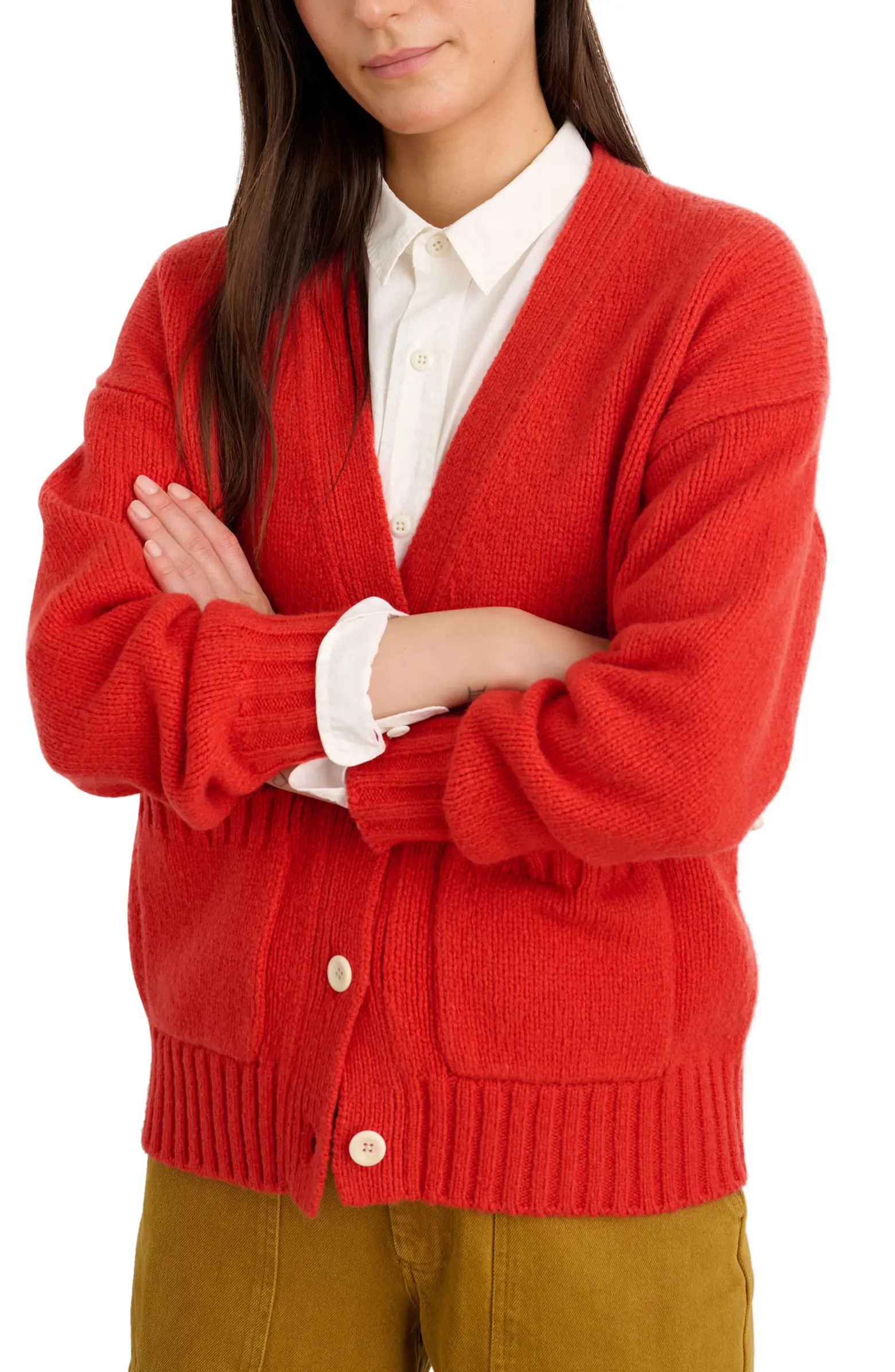 Emma V-Neck Lambswool Blend Cardigan | Nordstrom