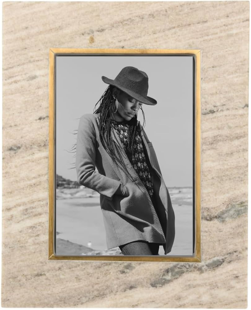 Cruiser’s Cache Marble Photo Frame 5x7 | (Brown Marble) | Amazon (US)