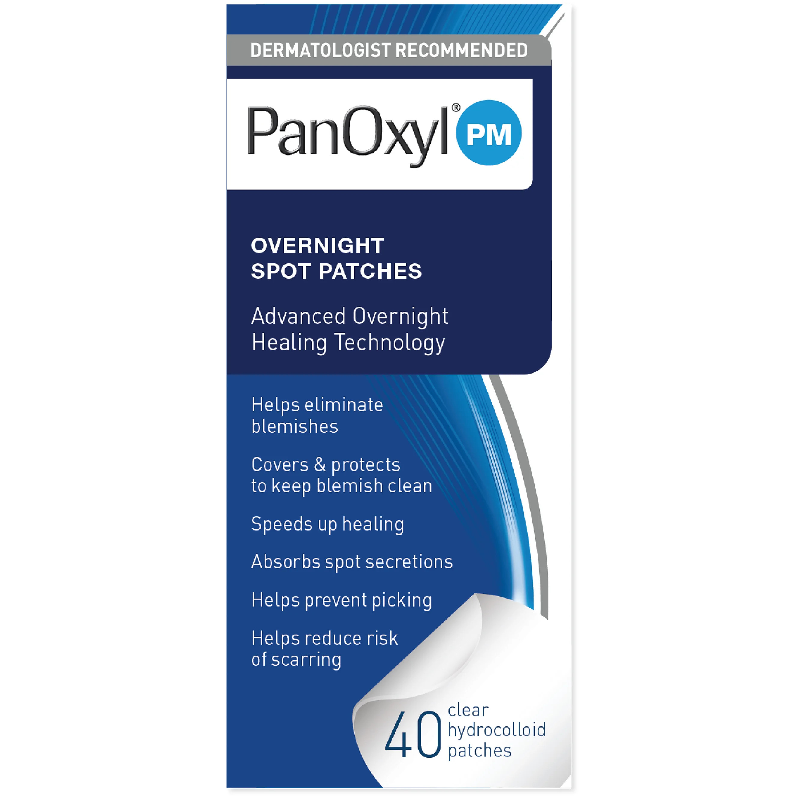 PanOxyl PM Overnight Spot Patches Help Eliminate Facial Blemishes, Clear, 40 Patches - Walmart.co... | Walmart (US)