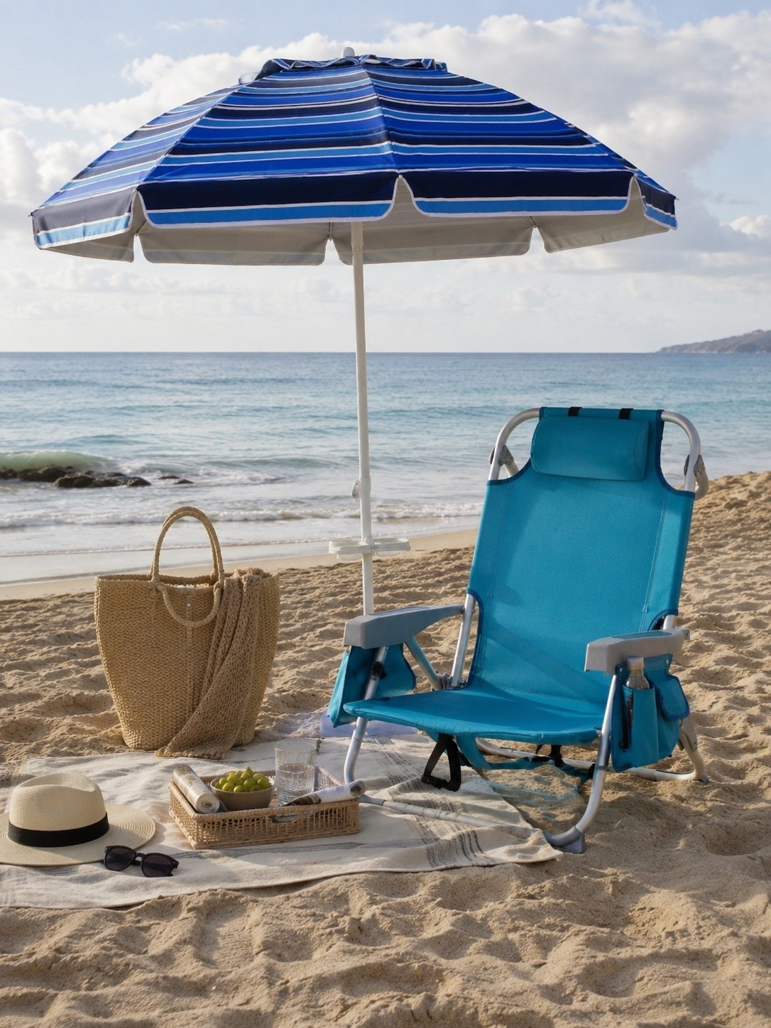 Beach day essentials, but make it aesthetic 🌊☀️

This dreamy coastal setup is giving effortless summer vibes with the striped umbrella, classic beach chair, and neutral accessories layered against the most beautiful ocean backdrop 🤍 The perfect mix of practical + chic for long beach days, sunset reads, and relaxing by the water.

I’m obsessed with the timeless blue-and-white palette paired with the woven tote and cozy neutral textures — such a simple way to elevate your beach setup this season 🐚✨

Follow @farmtotablecreations on Instagram for more cozy home finds, beach essentials, and elevated summer inspiration 🤍

#LTKHome #BeachStyle #BeachEssentials #SummerStyle #CoastalLiving #BeachDay #OutdoorLiving #VacationStyle #NeutralAesthetic #CoastalDecor #BeachSetup #SummerFavorites #LTKTravel #SeasideStyle #LTKFinds

#LTKSaleAlert #LTKHome #LTKSeasonal