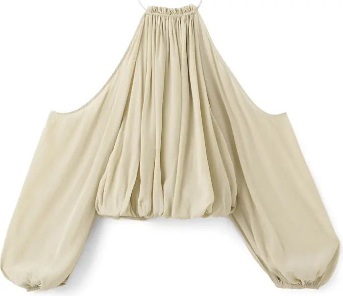 Cold Shoulder Bubble Hem Top | Nordstrom