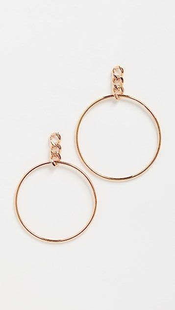 Chain Hoop Earrings | Shopbop