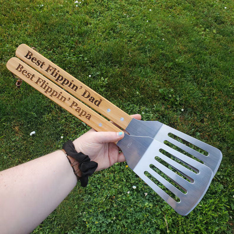 Best Flippin' Papa Uncle Dad Brother Spatula | Grilling Barbecue Spatula Tool | Unique Mother's D... | Etsy (US)