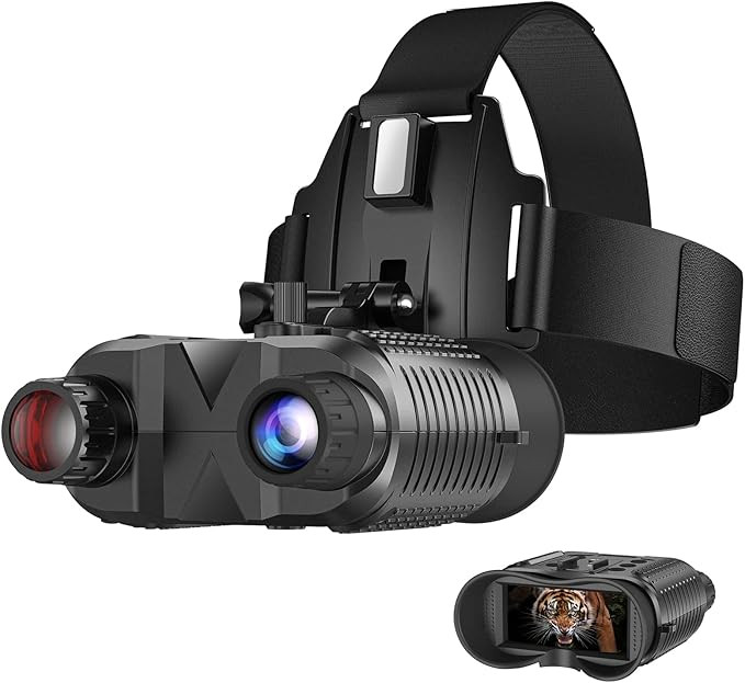 Head-Mounted Night Vision Goggles - Rechargeable Hands Free Night Vision Binoculars Goggles,1312F... | Amazon (US)