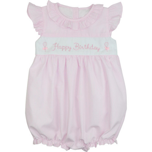 Pink Stripe Happy Birthday Bubble | Cecil and Lou