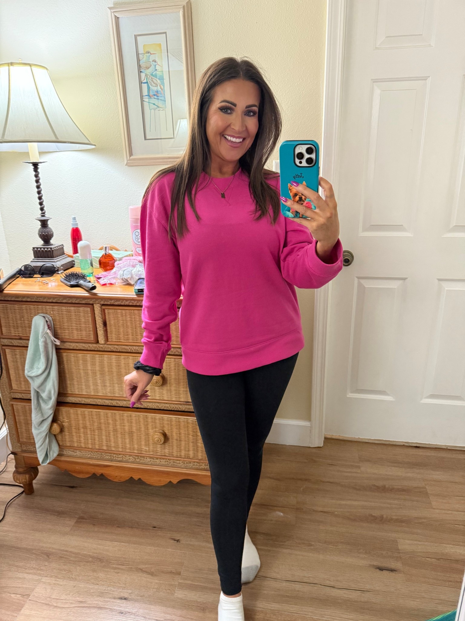 In LOVE with this gorgeous pink sweatshirt and love the length! Paired it with my absolute favorite leggings! Both are size small!

Fall outfit, fall fashion, oversized sweatshirt, black leggings, Walmart finds, Walmart fashion, Walmart style, viral fashion 

#LTKSeasonal #LTKStyleTip #LTKFindsUnder50