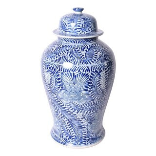 Handmade Blooming Flowers Temple Decorative Jar | Bed Bath & Beyond