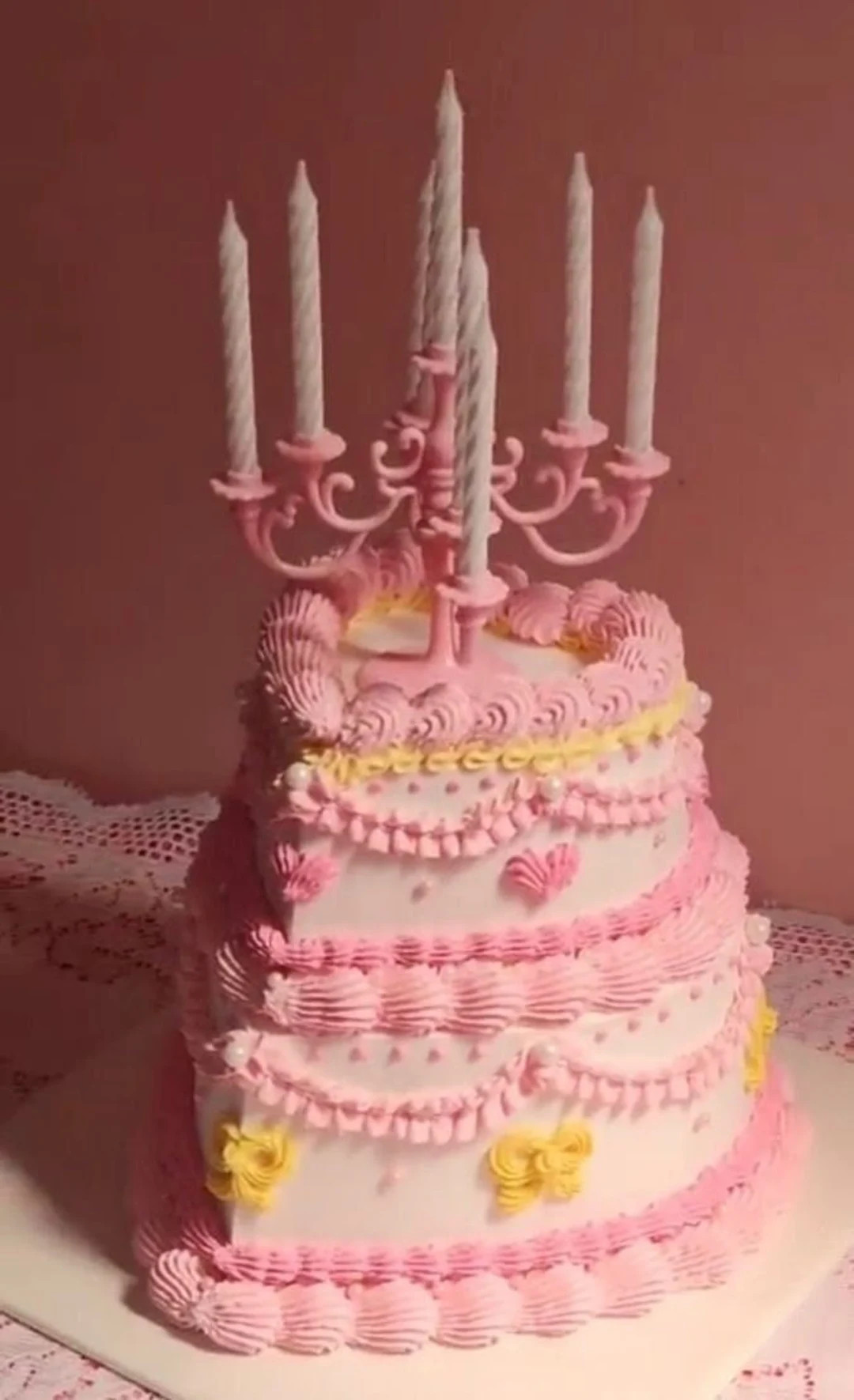 Girly Fancy Birthday Candelabra Candle Cake Topper, 9 Candles, Cake Candle Holder, Cake Decoratio... | Etsy (US)