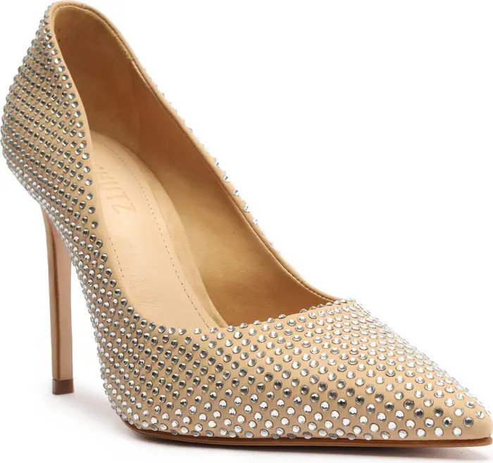 Schutz Lou Crystal Suede Pump | Nordstrom | Nordstrom