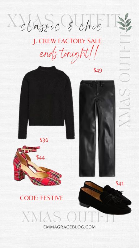 Holiday outfit idea from J.Crew. 
Sale ends tonight! Code FESTIVEAL

#LTKparties #LTKstyletip #LTKHoliday