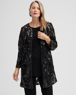 Travelers Collection Floral Sequin Jacket | Chico's